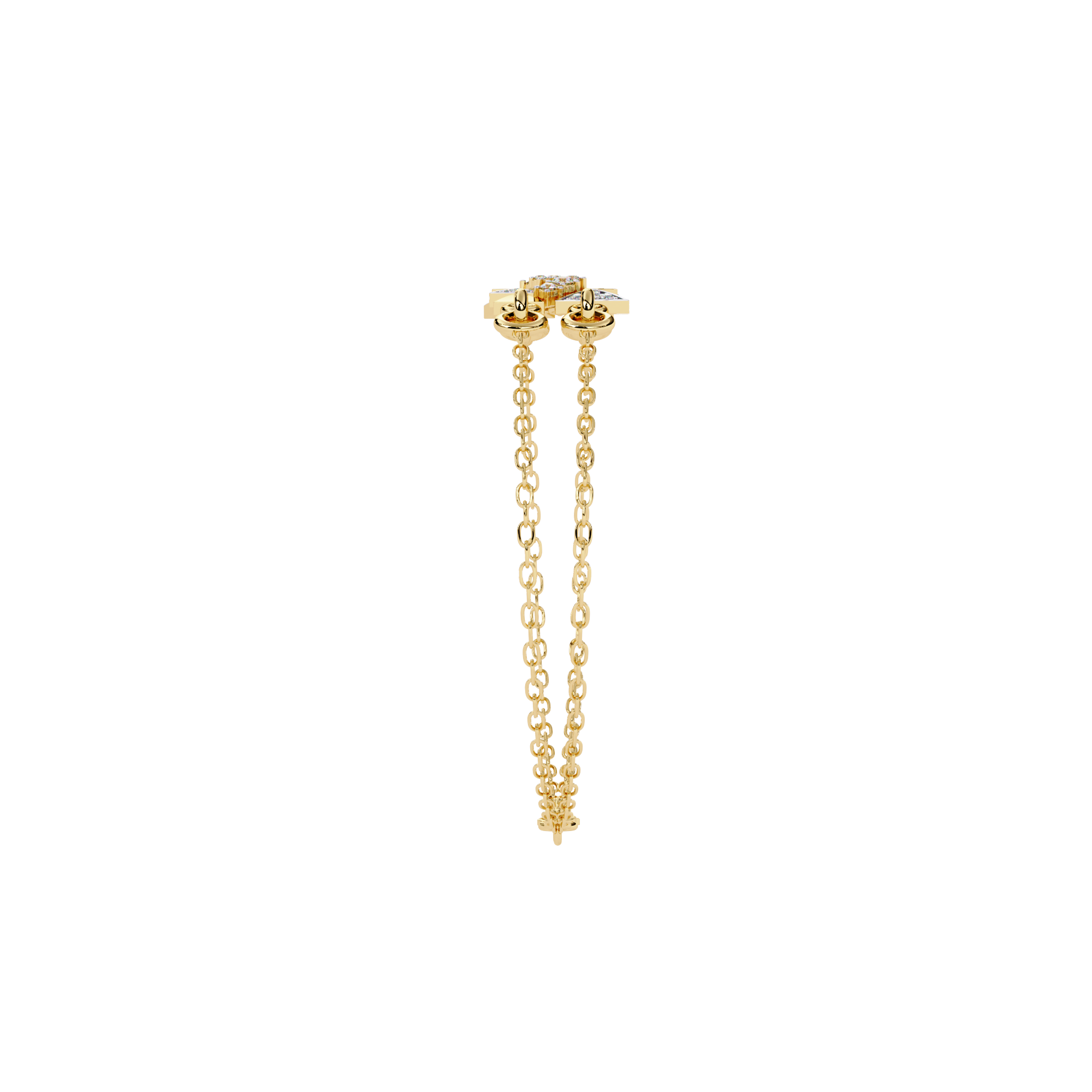 Solitairekart 0.29ct Tri-Angle Natural Diamond Bracelet-HI Color, VS-SI Clarity